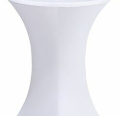 Cover for high table white stretch