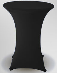 Cover for bar table black stretch