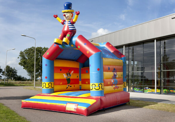 Bouncy castle clapping clown